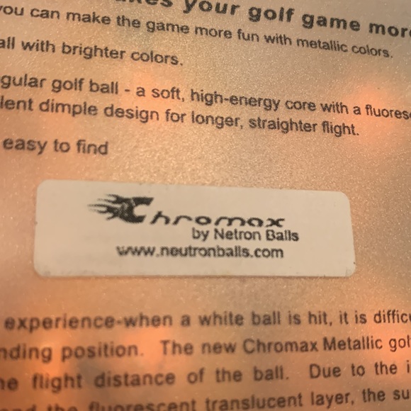 CHROMAX METALLIC Gold Golf balls NEW - Picture 7 of 7